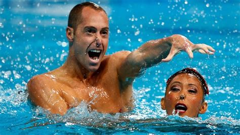 Photos: Men to compete in artistic swimming at Olympics